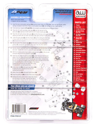 HO Auto World 4 Gear Deluxe Pit Kit (2022 Dodge Charger Funny Car) TRX137