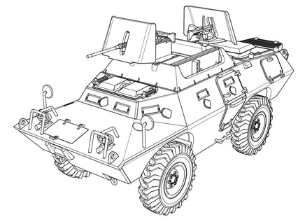 1/72 ACE Model V-100 (XM-706 E2) USAF Armored Patrol Car 72438