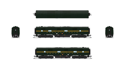N Broadway Ltd EMD E7B PRR 5846B DGLE 5-Stripe, Paragon4 Sound/DC/DCC 8774