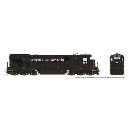 HO Rapido C36-7 (DC/Silent): Norfolk & Western - Claytor Scheme: #8527 42120