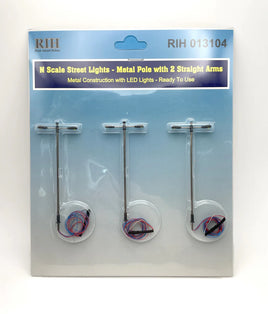 N Rock Island Metal Poles with 2 Straight Arms 13104