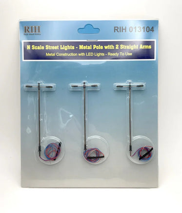 N Rock Island Metal Poles with 2 Straight Arms 13104