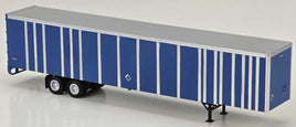 HO Bowser 53' Plate Wall Highway Trailers Undecorated Blue Body 43429