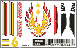PineCar Turbo Decal 313