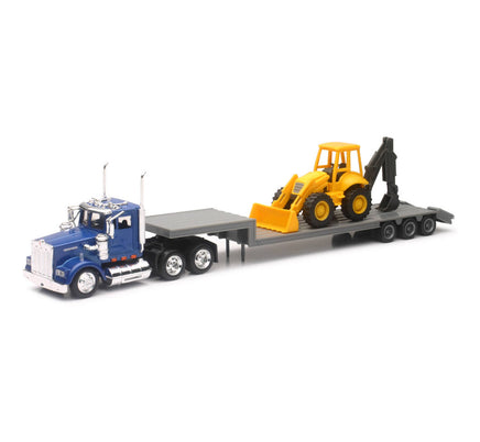 1/43 New-Ray Kenworth W900 Construction Lowboy 15303