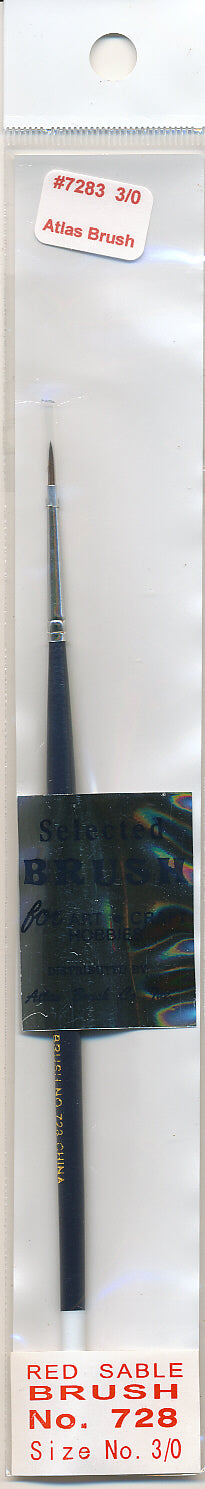 Red Hand Brush No. 728 with packaging on a white background