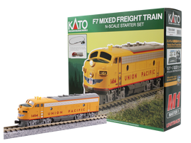 N Kato F7 Freight Train Union Pacific Starter Set 106-0050