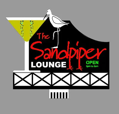 O/HO Miller Engineering Sandpiper Lounge Billboard 8681 - MPM Hobbies