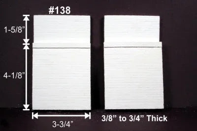 HO Monroe Bridge Abutment Board-Formed Concrete Double-Track #138