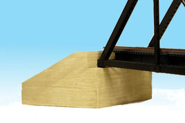 HO Monroe Bridge Abutments Board Formed Concrete 2-Pack #554