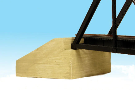 HO Monroe Bridge Abutments Board Formed Concrete 2-Pack #554
