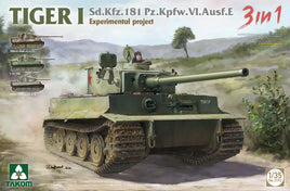 1/35 Takom Sd.Kfz.181 Pz.Kfw.VI.Ausf.E Tiger I Experimental Project 3 in 1 2192