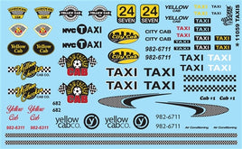 1/24-1/25 Gofer Taxis Model Car Decal Sheet 11059