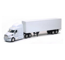 1/32 New-Ray Peterbilt 387 White Long Hauler 12343