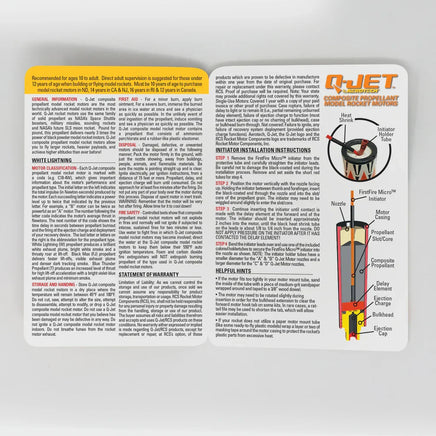 Quest Q-Jet C18-8W White Lightning Complete 2-Motor Launch Pack - Q6127