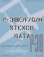 1/48 Fundekals P-38F/G/H Stencils (2 Complete Sets) 48031