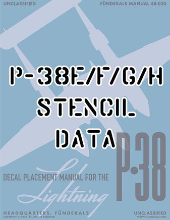 1/48 Fundekals P-38F/G/H Stencils (2 Complete Sets) 48031