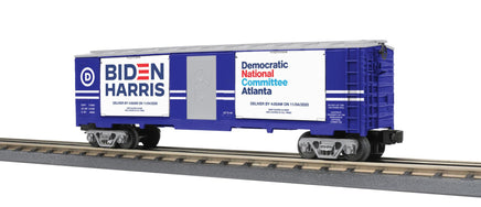 O MTH Democratic National Committee 40’ Window Box Car w/Ballot Boxes 30-71051