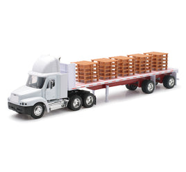 1/32 New-Ray Freightliner Century Class Flatbed with Pallets 10593
