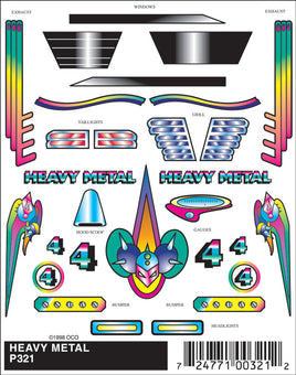 PineCar Heavy Metal Decal 321