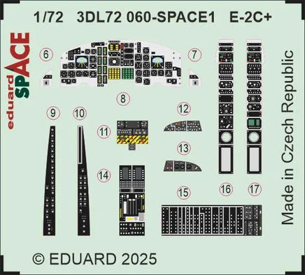 1/72 Eduard E-2C+ SPACE SPACE for HELLER kit 3DL72060