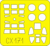 1/72 Eduard Paint Mask for TAMIYA 60774 F4U-1 Birdcage CX171