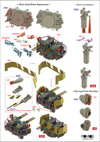 1/200 Pontos Model USS Missouri/Iowa 1944 Advanced Add-On Set 21002F1