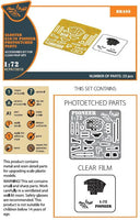 1/72 Clear Prop Gloster E28/39 Pioneer PE Parts Interior for CP Kits CP72001/CP72007 A72010