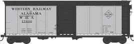 HO Bowser 40' Steel Side Box Car Western Railway of Alabama Road #17622 - 43179
