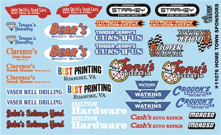 1/24-1/25 Gofer Hometown Sponsors Decal Sheet 11076