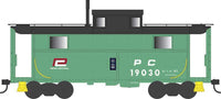 HO Bowser N5 Caboose Penn Central Red P Road #19012 - 43355 - MPM Hobbies