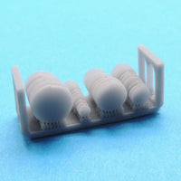 1/350 Black Cat Models Rope Coils 12 Different Sizes (x36) AC350150