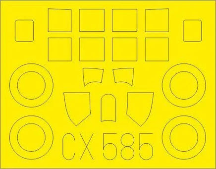 1/72 Eduard Paint Mask for ARMA HOBBY Wildcat Mk.VI CX585