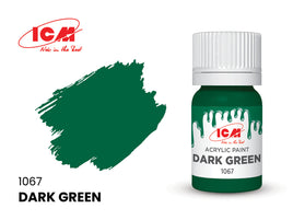 ICM Acrylic Paint Dark Green (12ml) 1067
