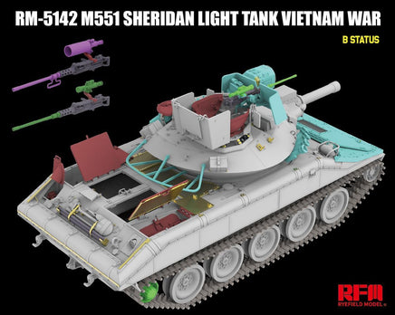 1/35 Ryefield M551 Light Tank Sheridan Vietnam War 5142