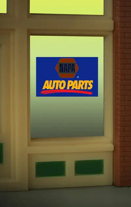 O/HO Miller Engineering Napa Auto Parts Window Sign 8895 - MPM Hobbies