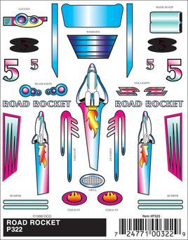 PineCar Road Rocket Decal 322