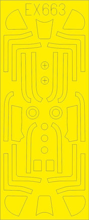 1/48 Eduard Mask P-51D TFace for EDU EX663