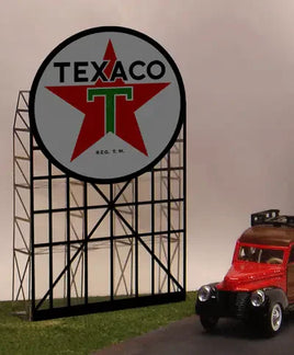O/HO Miller Engineering Large Texaco Roadside Billboard 5181 - MPM Hobbies