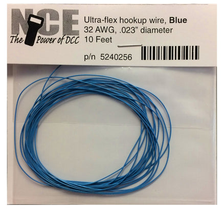 NCE Blue Ultra-Flex Wire 32AWG 10 Feet 0256