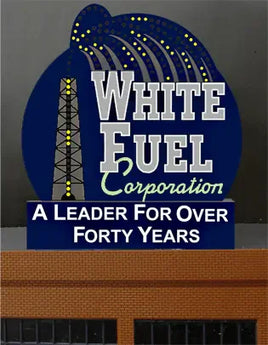 O/HO Miller Engineering White Fuel Billboard 7981 - MPM Hobbies