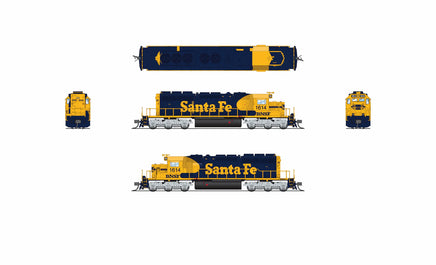 N Broadway Ltd EMD SD40-2 BNSF 6951 ATSF Blue/Yellow w/Patch Paragon4 Sound/DC/DCC 9461