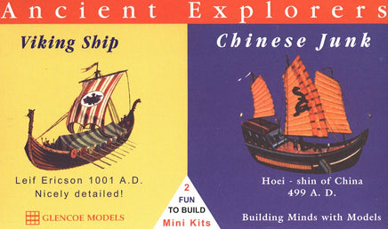 Glencoe Ancient Explorers Viking Ship / Chinese Junk 03301