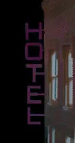 Miller Engineering Medium Left Vertical Hotel Sign 14821-L - MPM Hobbies