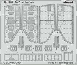1/48 Eduard F-4C air brakes Photo Etch set for HOBBY 2000 / ACADEMY 481154