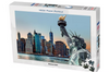 Jigsaw puzzle box featuring the Statue of Liberty and Manhattan skyline