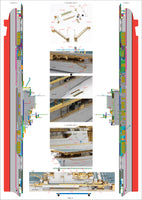 1/350 Pontos Model USS CV-6 Enterprise 1942 Detail Up Set (Blue Deck) 37031FB