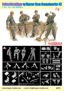 1/35 Dragon Model Fallschirmjäger w/Kurzer 8cm Granatwerfer42 6373