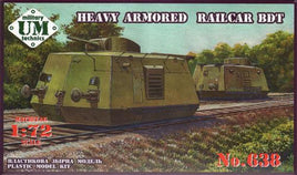 1/72 Uni Model Heavy Armored Railcar BDT MT-638