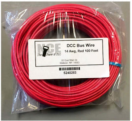 NCE DCC Main Bus Wire (Red) 14AWG 100 Feet 0283